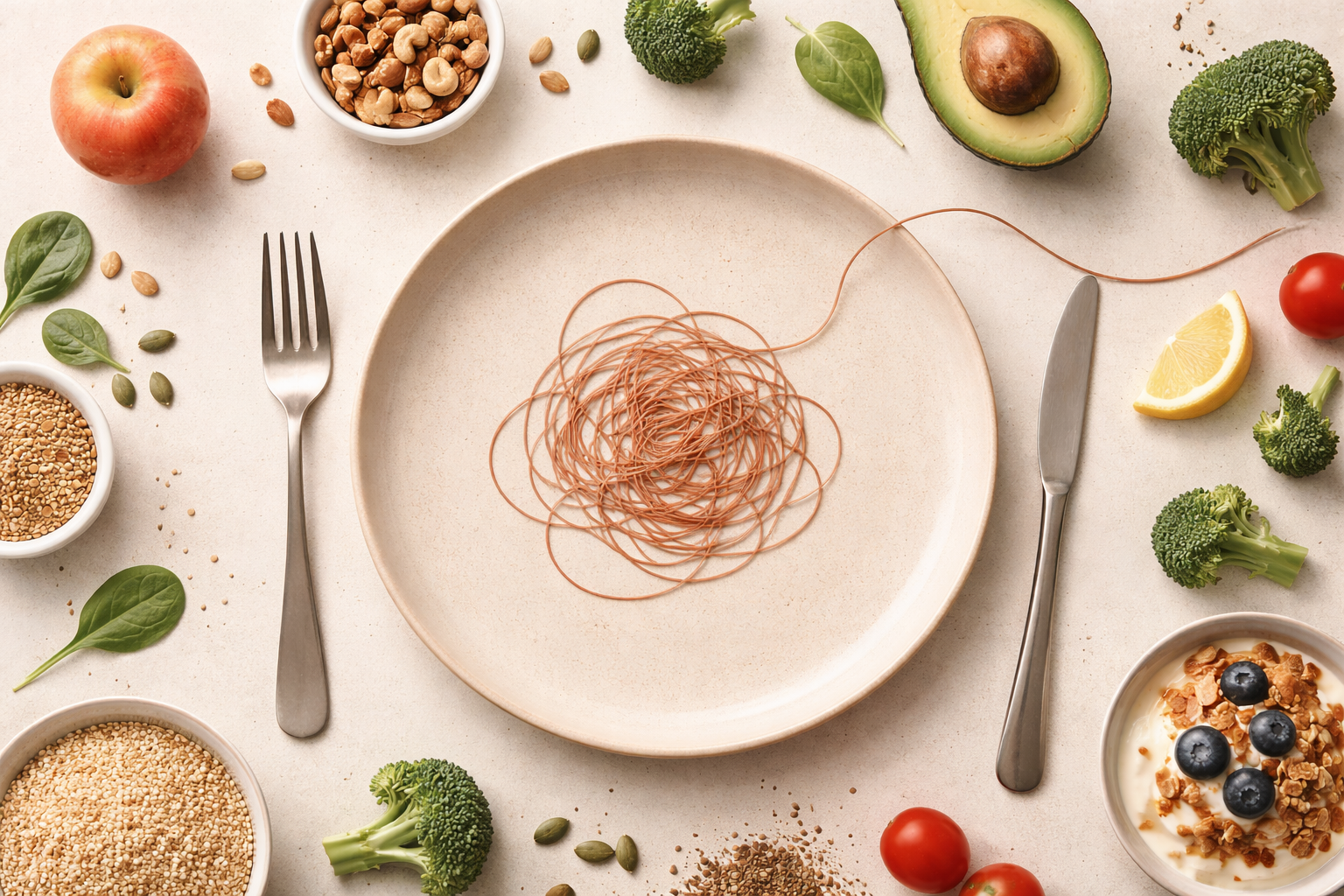 Capa Ansiedade no Prato: O Impacto da Ansiedade nas Tuas Rotinas Alimentares